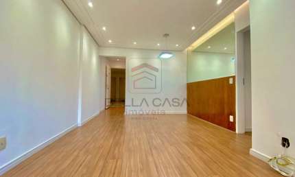 APARTAMENTO PARA LOCAÇÃO DE 80M² 3 DORMITÓRIOS 1 SUITE  2 VAGAS DE GARAGEM