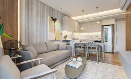 Lançamento curitiba! 1 suíte e 2 vagas, 71m2, ao lado do shopping barigui!