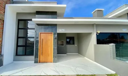 Excelente casa nova com 2 dormitórios sendo 1 suíte a venda em nova tramandaí