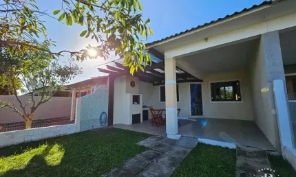 Oportunidade! casa geminada 2 quartos + suíte em nova tramandaí