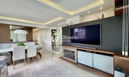 Apartamento amplo 02 dormitórios semimobiliado e 2 vagas de garagem
