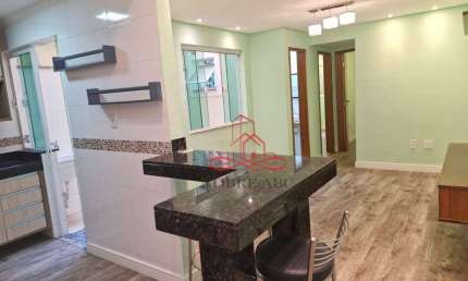 Apartamento com 2 dormitórios para alugar, 53 m² por R$ 2.959/mês - Vila Alpina - Santo André/SP