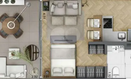 Apartamento com 1 quarto à venda na Rua Ministro Jesuíno Cardoso, --, Itaim Bibi, São Paulo