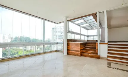 Excelente cobertura duplex, com 262 m², 3 suítes e 4 vagas, nunca habitada, ao lado do metrô klabin.