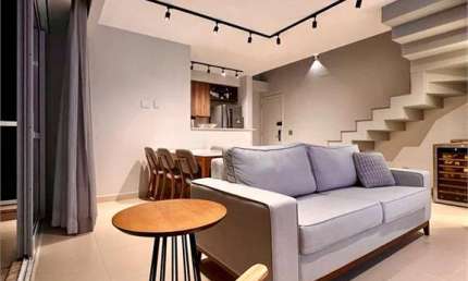 Apartamento duplex no Brooklin 87 m² - 1,200 m do Metrô Brooklin