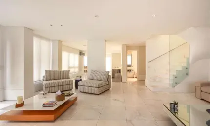 Duplex lindo pacaembu, 280 m² vista livre, rua particular