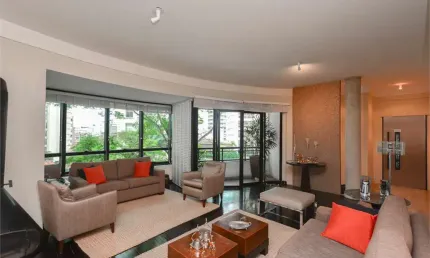 2 suítes e 2 vagas de garagem em condomínio moderno no Jardim América