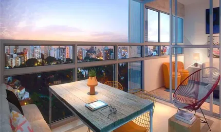 Cobertura de 160 m2 em construção no bairro de Perdizes