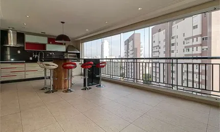 Apartamento com varanda gourmet , 184 m², 3 suites, 3 vagas, vista panorâmica!!!