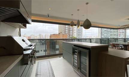 apartamento em andar alto Authentique campo belo venda compra reformado 4 vagas
