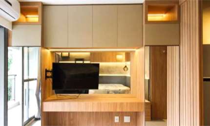 Apartamento à venda de 36 m² em Moema de 1 suíte e sem vaga de garagem.
