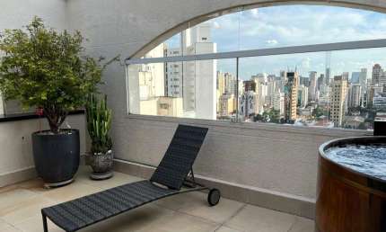 Cobertura venda Jardim América,3 dormitórios, suíte, 3 salas, 2 vagas, piscina. 247 m²