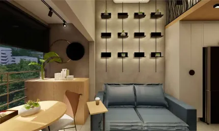 Novo, totalmente mobiliado, studio duplex, automação completa com alexa,  alto padrão