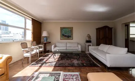 Apartamento com 4 suítes e 4 vagas no bairro de higienópolis. andar alto.