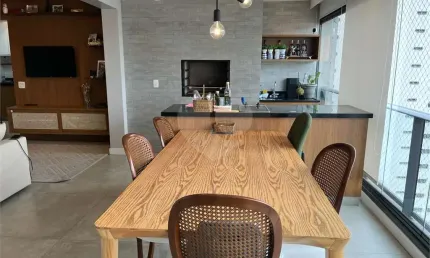 Apartamento à venda de 118 m² em pinheiros com 3 dormitórios sendo 1 suíte e 2 vagas.