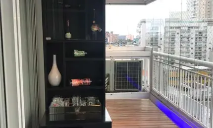 3 dorm sendo 1 suite - 98m² - apartamento reformado, varanda com churrasqueira