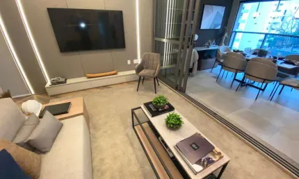Apartamento para venda no brooklin com 2 suítes, terraço, lavabo e vaga de garagem