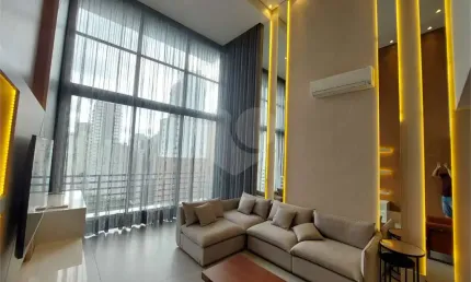 Apartamento Duplex no Jardins para venda ou locação com 2 suítes, 2 vagas, mobiliado!