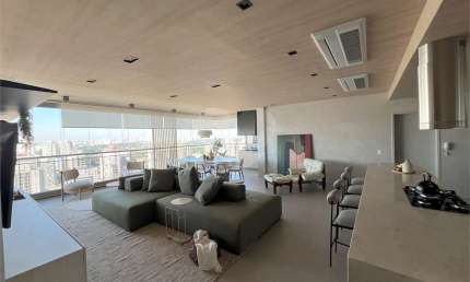 Apartamento no Brooklin - São Paulo SP - 3 quartos, 3 suítes, varanda gourmet. 3 vagas, 197 m2 util