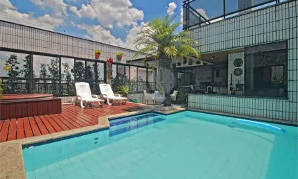 Vende Cobertura duplex Brooklin! Com piscina e churrasqueira 256 m²  .