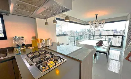 Apartamento à venda em moema pássaros, andar alto, com 185 m², 3 suítes e 3 vagas
