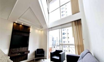 Apartamento Duplex com 1 suíte, sala com cozinha americana e 1 vaga à venda na Vila Nova Conceição