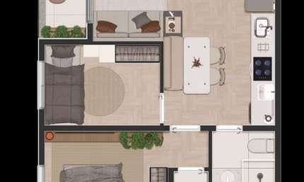 Apartamento com 2 quartos à venda no Jardim do Rio Cotia, Cotia 