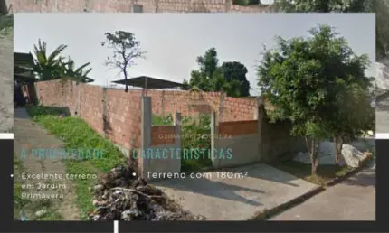 Terreno à venda na Rua Simões de Souza, Jardim Primavera, Duque de Caxias