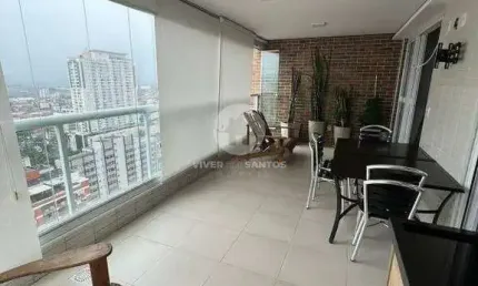 Apartamento à venda, 3 quartos, 2 suítes, 2 vagas, boqueirão - santos/sp