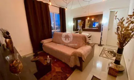 Apartamento com 1 dormitório à venda, 56 m² por R$ 450.000,00 - Vila Matias - Santos/SP