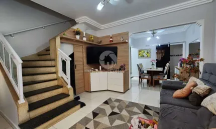 Sobrado com 2 dormitórios à venda por r$ 475.000,00 - macuco - santos/sp