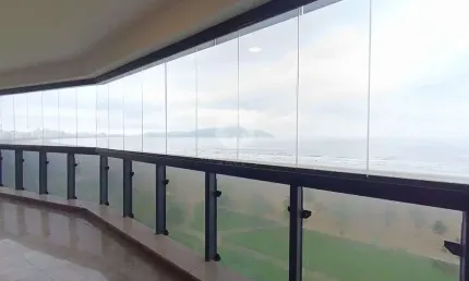 Apartamento com 4 dormitórios vista mar, à venda, 252 m² por r$ 3.600.000 - gonzaga - santos/sp