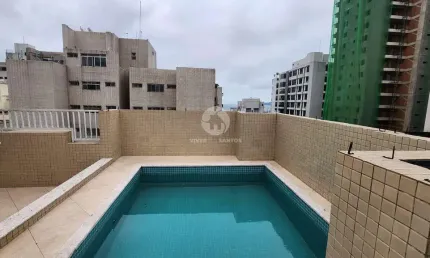 Cobertura à venda, 184 m² por r$ 1.550.000,00 - aparecida - santos/sp