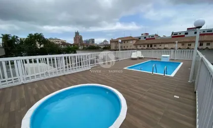 Apartamento com 2 dormitórios à venda, 69 m² por R$ 530.000,00 - Aparecida - Santos/SP