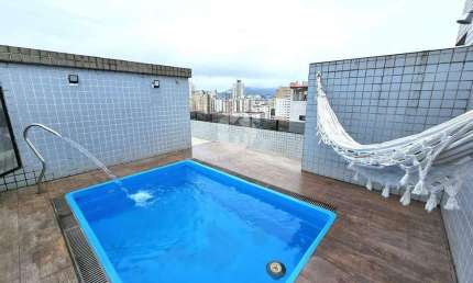 Cobertura à venda, 3 quartos, 3 suítes, 2 vagas, Ponta da Praia - Santos/SP