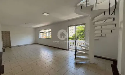 Apartamento duplex com garagem fechada no Embaré - Santos/SP