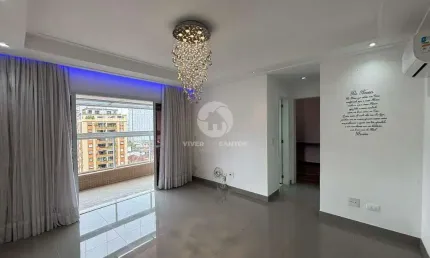Apartamento Moderno com Lazer Completo e Vista Livre no Gonzaga - Santos/SP