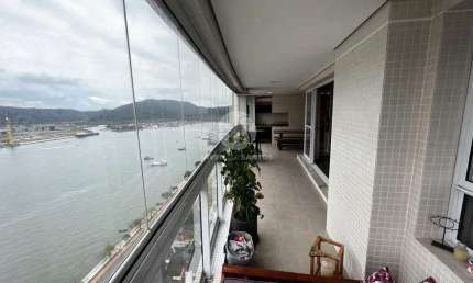 Apartamento à Venda 3 suítes e Varanda Gourmet na Ponta da Praia – Vista Panorâmica e Conforto Exclusivo