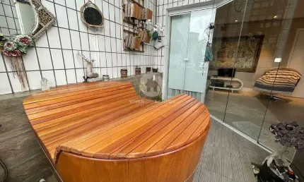 Apartamento duplex à venda, 2 quartos, 1 suíte, 1 vaga, ponta da praia - santos/sp