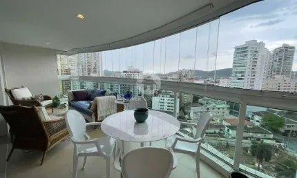 Apartamento à venda. 3 dormitórios, 3 suítes, 2 vagas, Ponta da Praia - Santos/SP