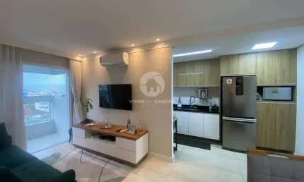 Excelente apartamento de 2 dormitórios, prédio com lazer na vila valença em são vicente.