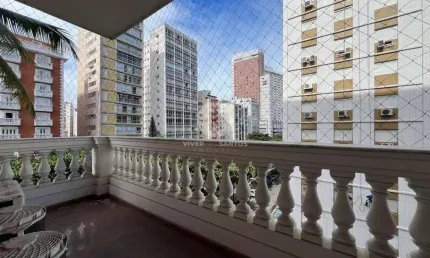 Apartamento com 5 dormitórios, 3 vagas a venda, - Oportunidade de Sofisticação e Exclusividade no Coração do Gonzaga - Santos/SP