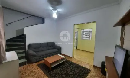 Oportunidade única no macuco/santos sp – sobrado com quintal e entrada independente!