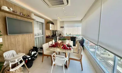 Espetacular apartamento 3 suítes - à venda – mobiliado – lazer completo - boqueirão – santos sp