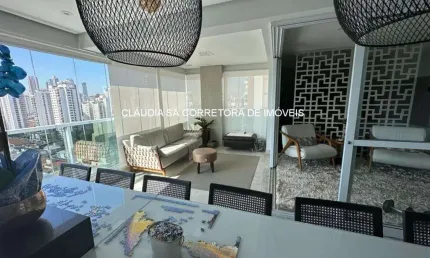 Apartamento de luxo à venda em São Paulo-SP, bairro Tatuapé: 3 quartos, 3 suítes, 3 salas, 5 banheiros, 4 vagas, 165m².