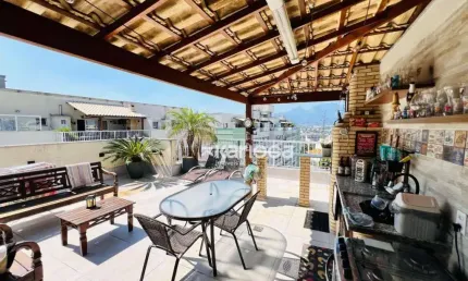 Cobertura com 3 dormitórios à venda, 163 m² por R$ 800.000,00 - Taquara - Rio de Janeiro/RJ