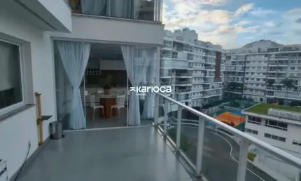 Apto 2 Quartos (1 Suíte) Decorado | Frames Residence, Recreio | Lazer Completo e Ônibus Condominial