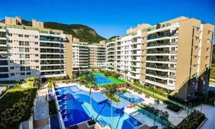 Apartamento 2 quartos (1 suíte) no maui unique residences: vista piscina, lazer completo e segurança no pontal oceânico