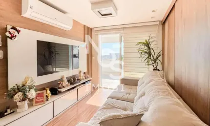 Apartamento mobiliado com 03 dormitórios e terraço no Panazzolo.