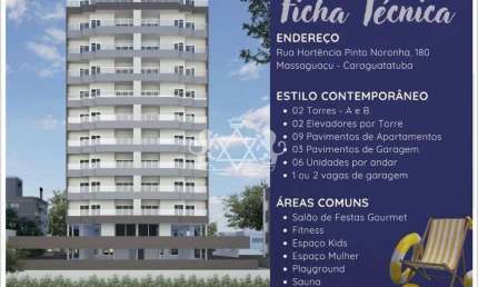 Apartamento à venda, Massaguaçu Frente Mar, Caraguatatuba, SP